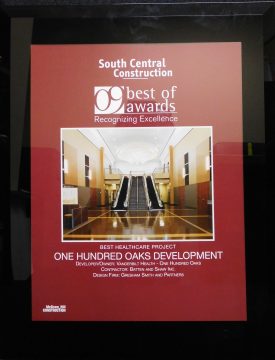 2009 South Central Construction Best Healthcare Project One Hundred Oaks Development